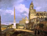 Francois-Marius Granet The Church of Trinita dei Monti in Rome oil